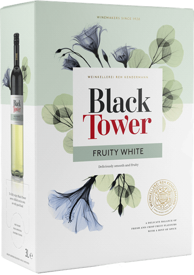 3000 ml box Black Tower vitt vin
