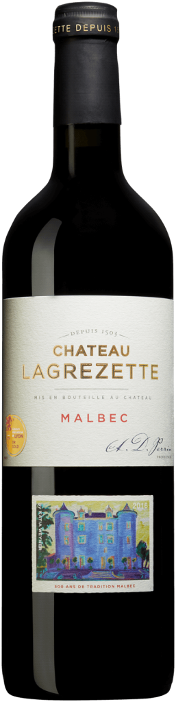 750 ml flaska Château Lagrezette rött vin