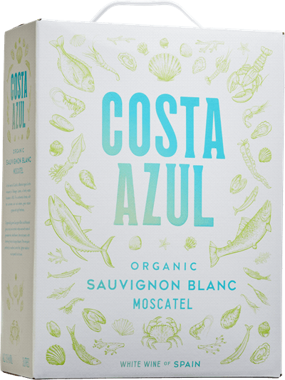 3000 ml box Costa Azul vitt vin