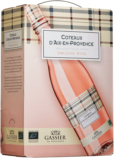 2250 ml box Coteaux d'Aix en Provence rosévin