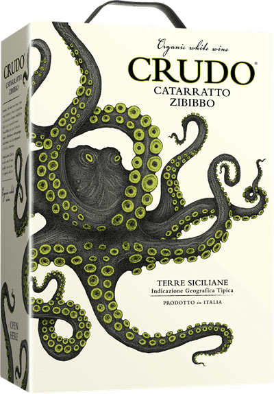 3000 ml box Crudo vitt vin