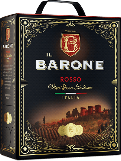 3000 ml box Il Barone rött vin