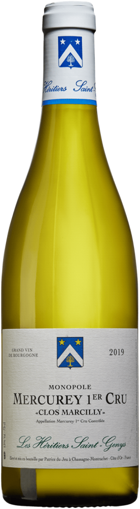 750 ml flaska Mercurey 1er Cru Clos Marcilly vitt vin