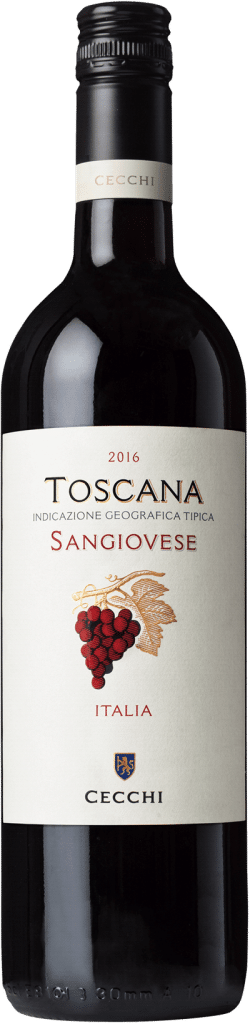 750 ml flaska Cecchi Toscana Sangiovese rött vin