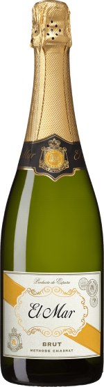 750 ml flaska El Mar Sparkling Brut mousserande vin
