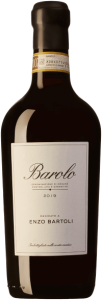 Flaska med Enzo Bartoli Barolo vin