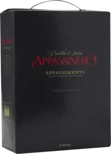 3000 ml box Appassinero Appassimento rött vin