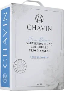 3000 ml box Chavin Sauvignon Blanc Côtes de Gascogne, 2024 vitt vin